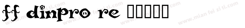 ff dinpro re字体转换